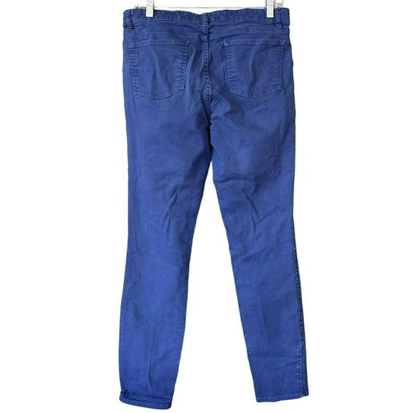 Eileen Fisher Royal Blue Mid Rise Skinny Jeans Womens‎ 8 - Picture 2 of 5